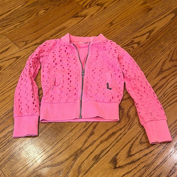 Nono Girl’s Pink Zip Up Jacket Size 5 - Picture 1 of 5